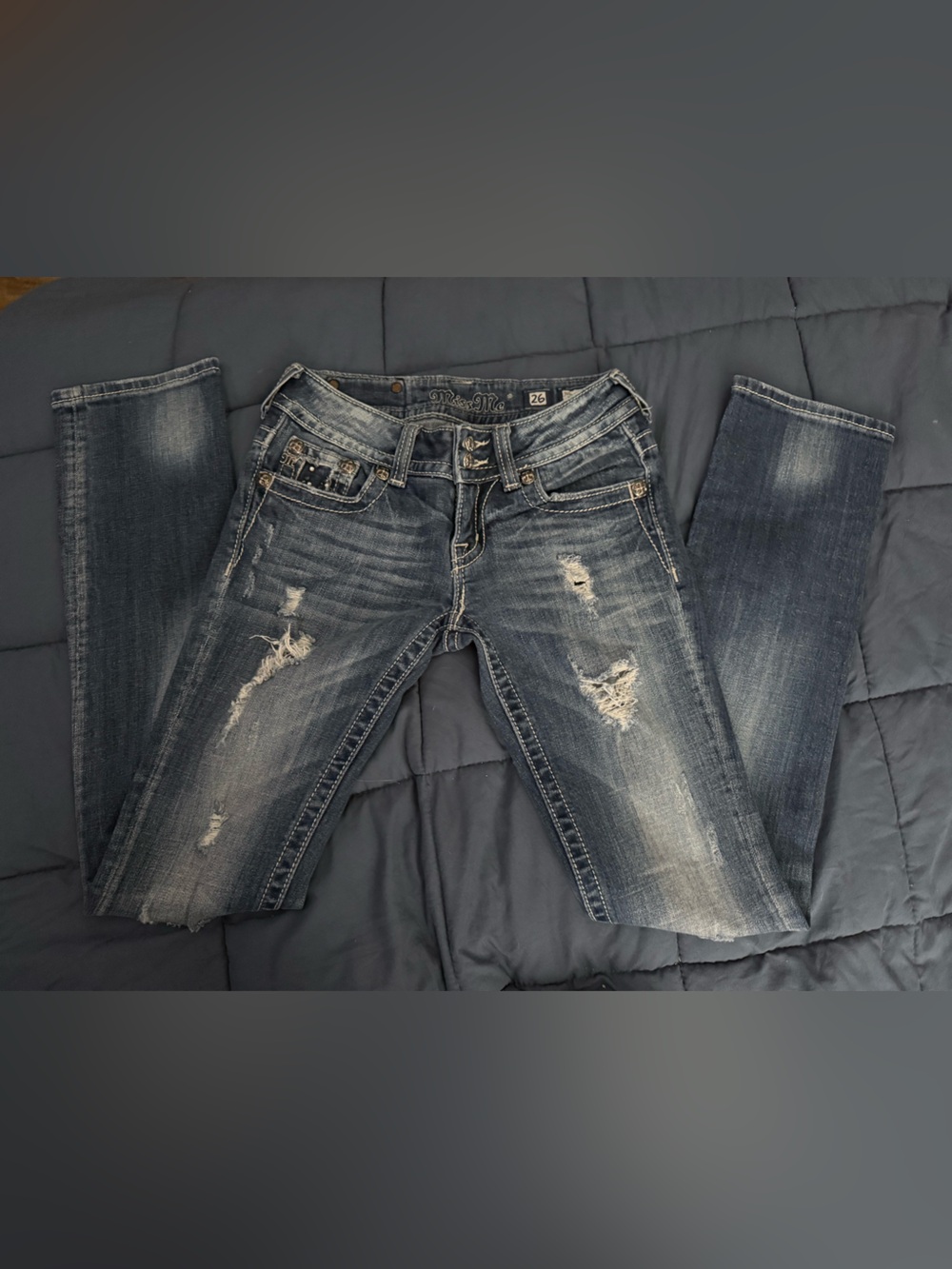 Miss Me Distressed Medium Wash Jeans
